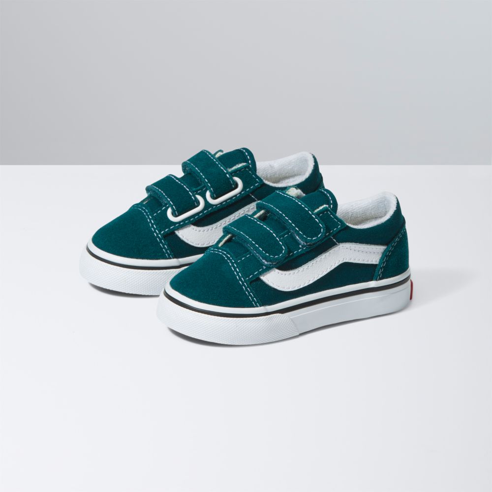 Dětské Classic Vans Old Skool V Tmavě Tyrkysové | HQ2104385