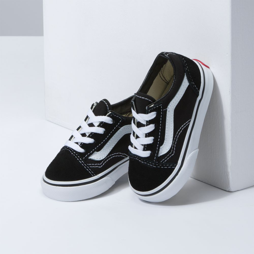 Dětské Classic Vans Old Skool Černé Bílé | BM7480935