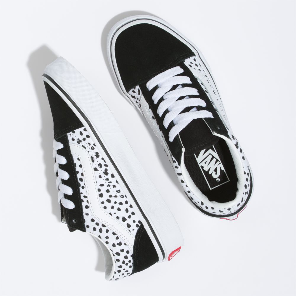 Dětské Classic Vans Old Skool Černé Bílé | CE1268043