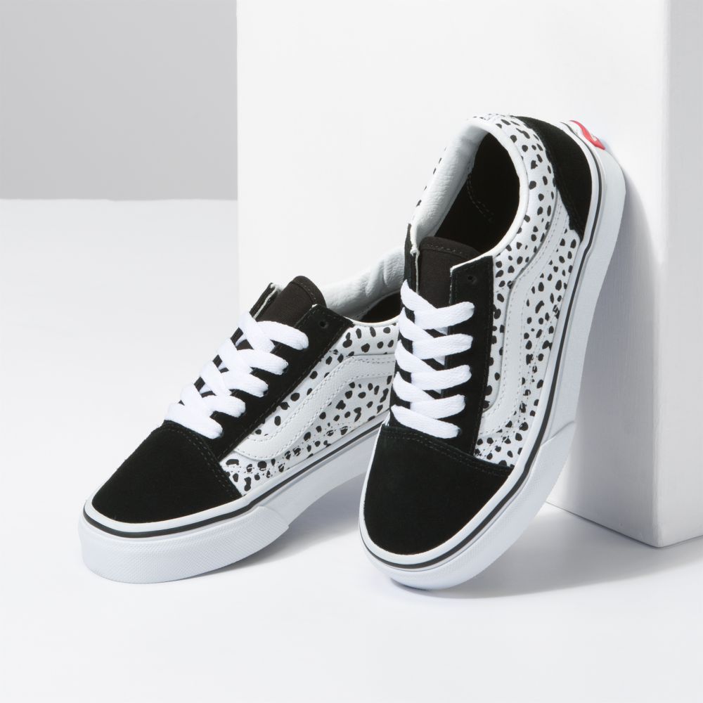 Dětské Classic Vans Old Skool Černé Bílé | CE1268043