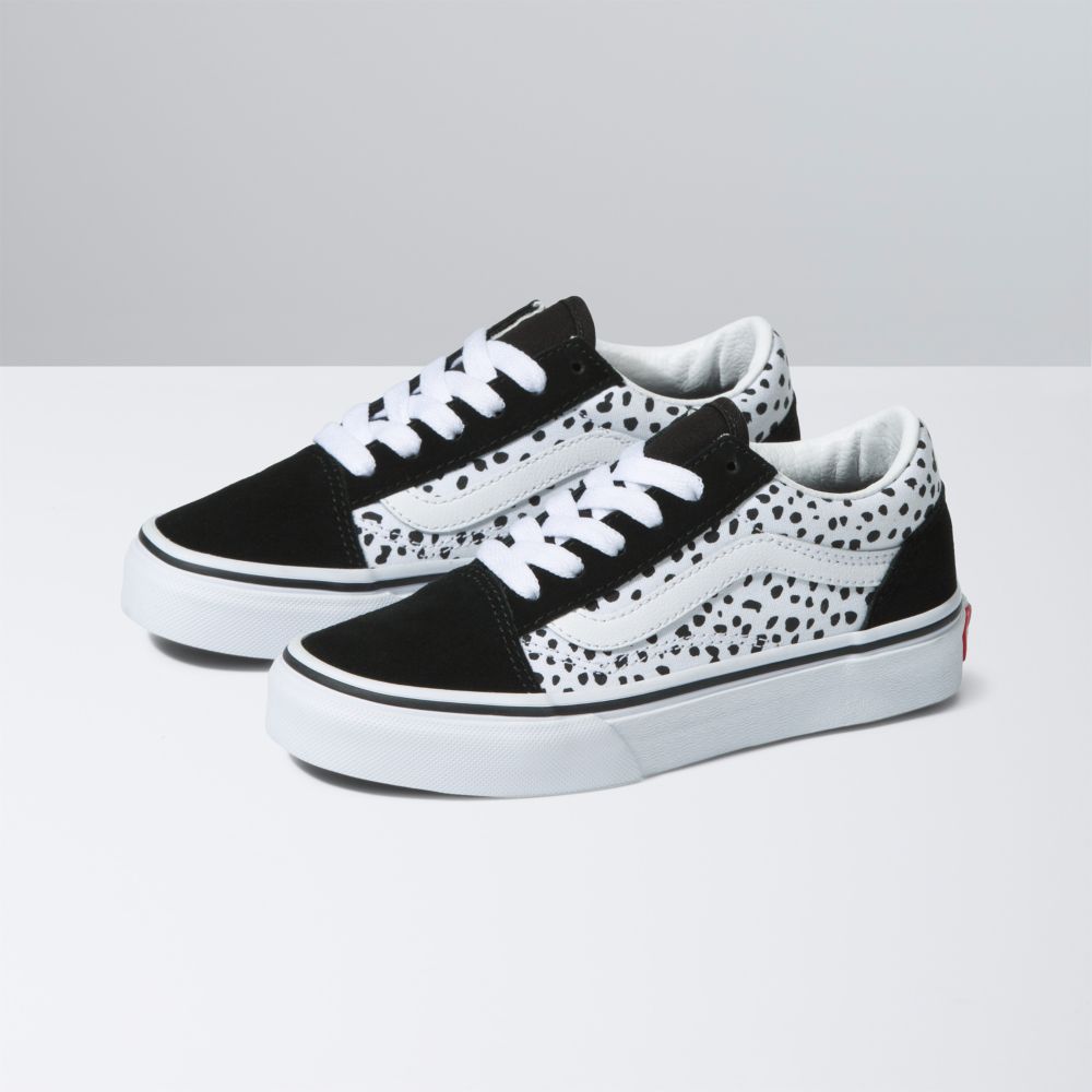 Dětské Classic Vans Old Skool Černé Bílé | CE1268043