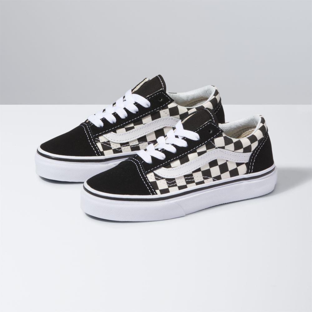 Dětské Classic Vans Old Skool Černé Bílé | OZ9867421