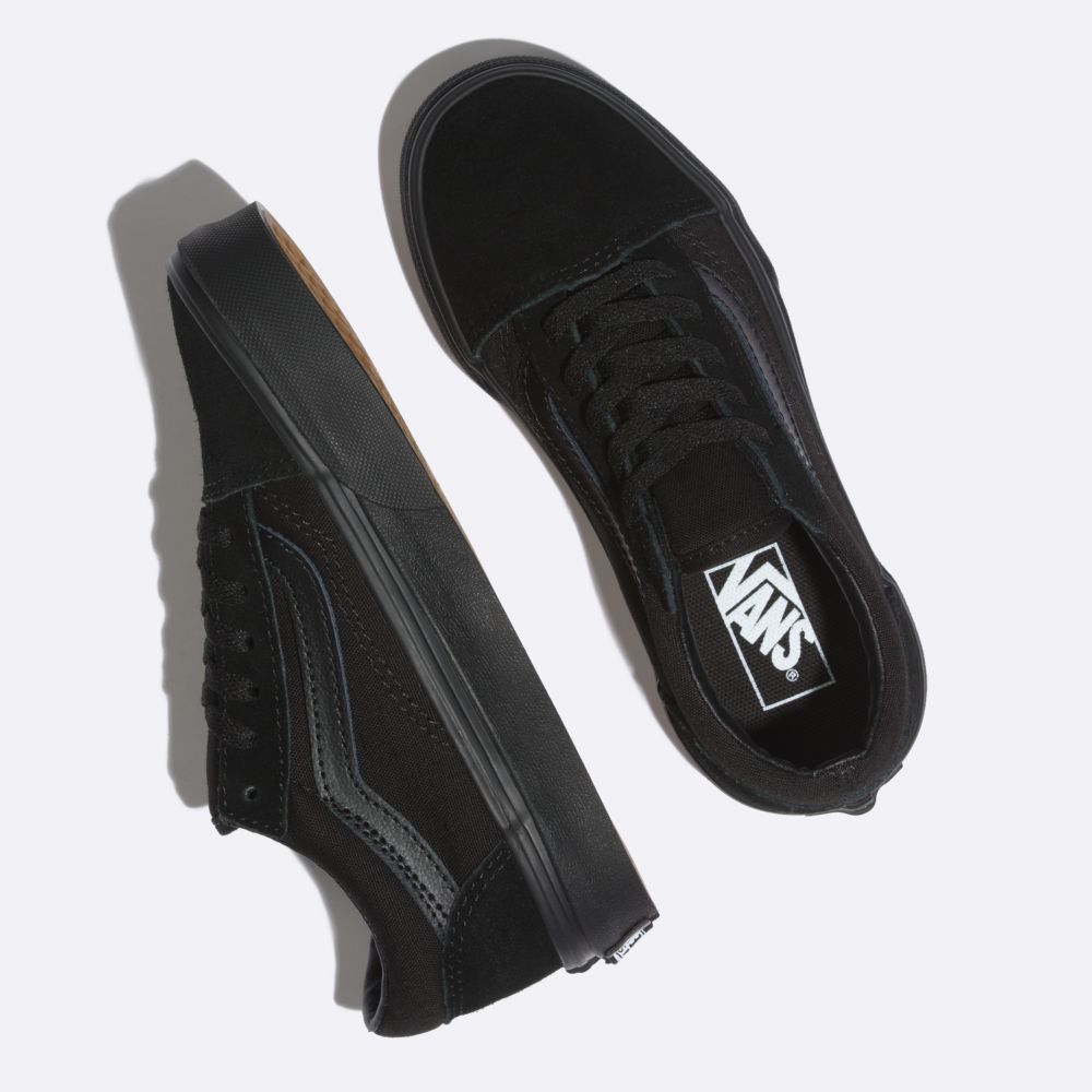 Dětské Classic Vans Old Skool Černé Černé | ZU6894037