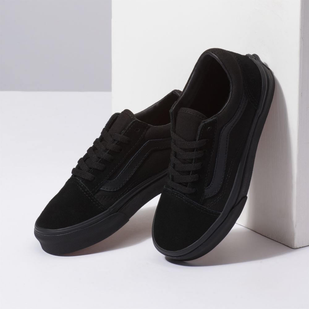 Dětské Classic Vans Old Skool Černé Černé | ZU6894037