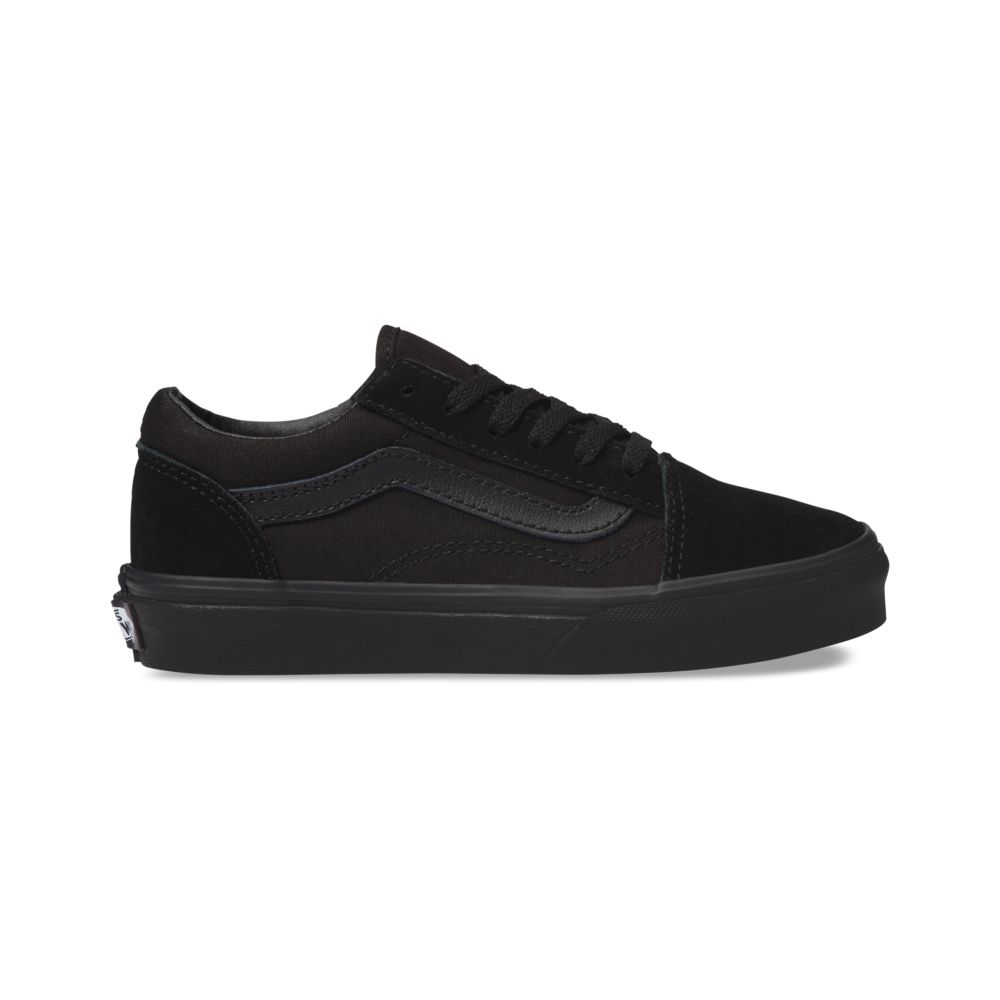 Dětské Classic Vans Old Skool Černé Černé | ZU6894037