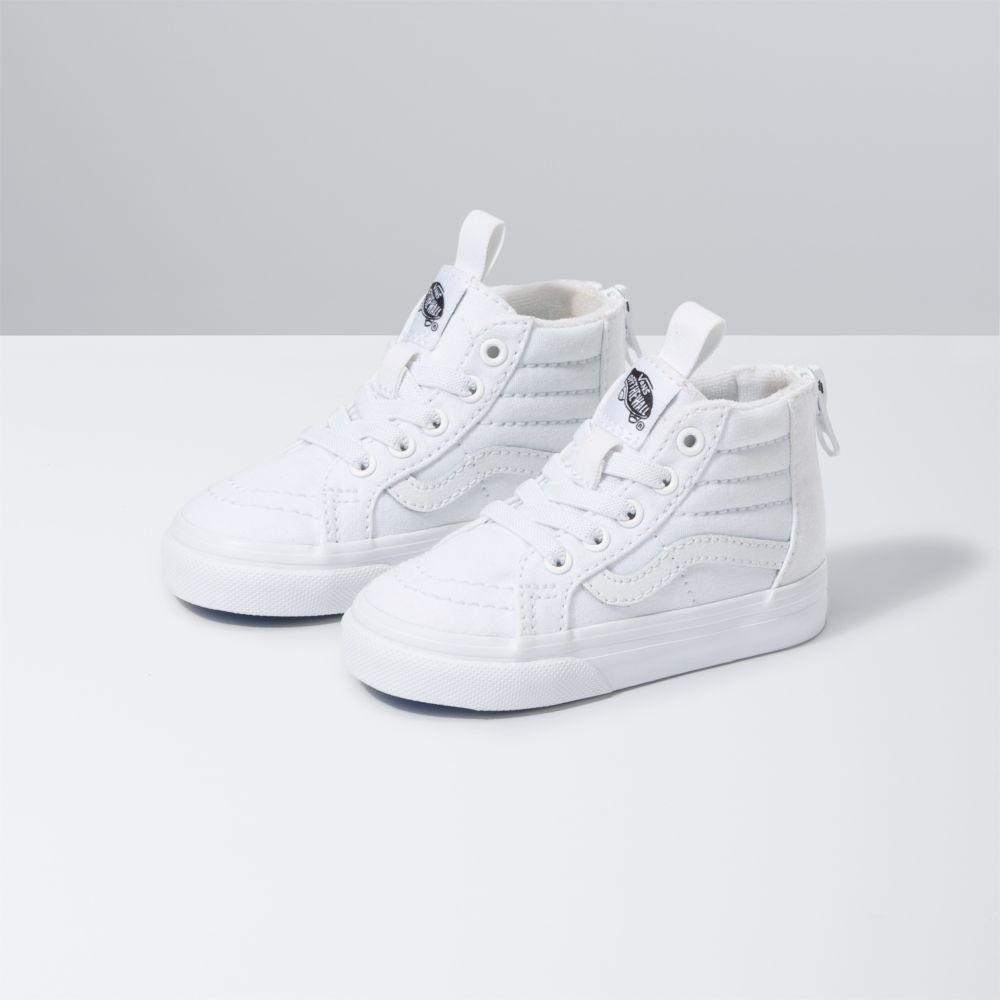 Dětské Classic Vans Sk8-Hi Zip Bílé Bílé | IM6785902