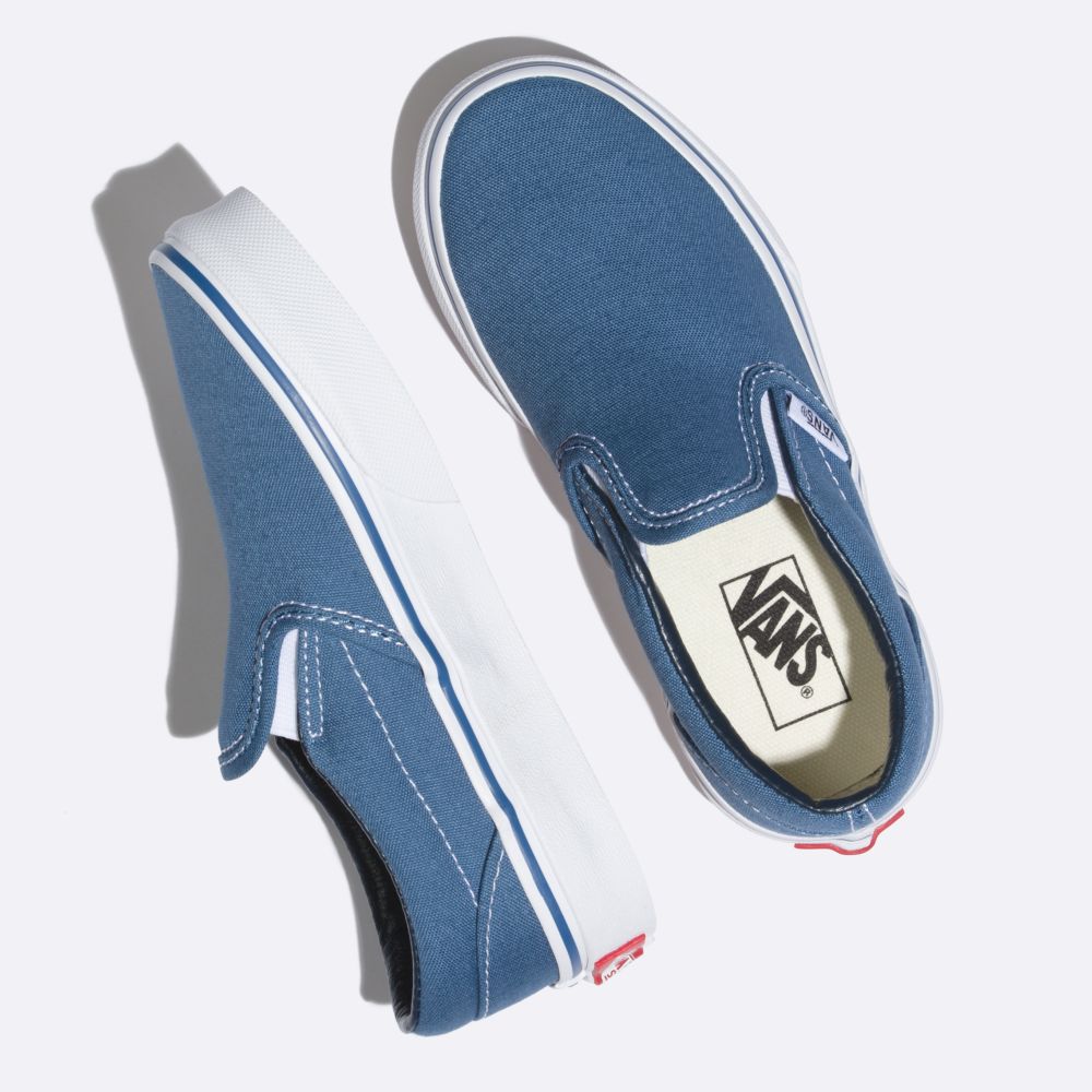 Dětské Classic Vans Tmavě Blankyt Bílé | RF6218057