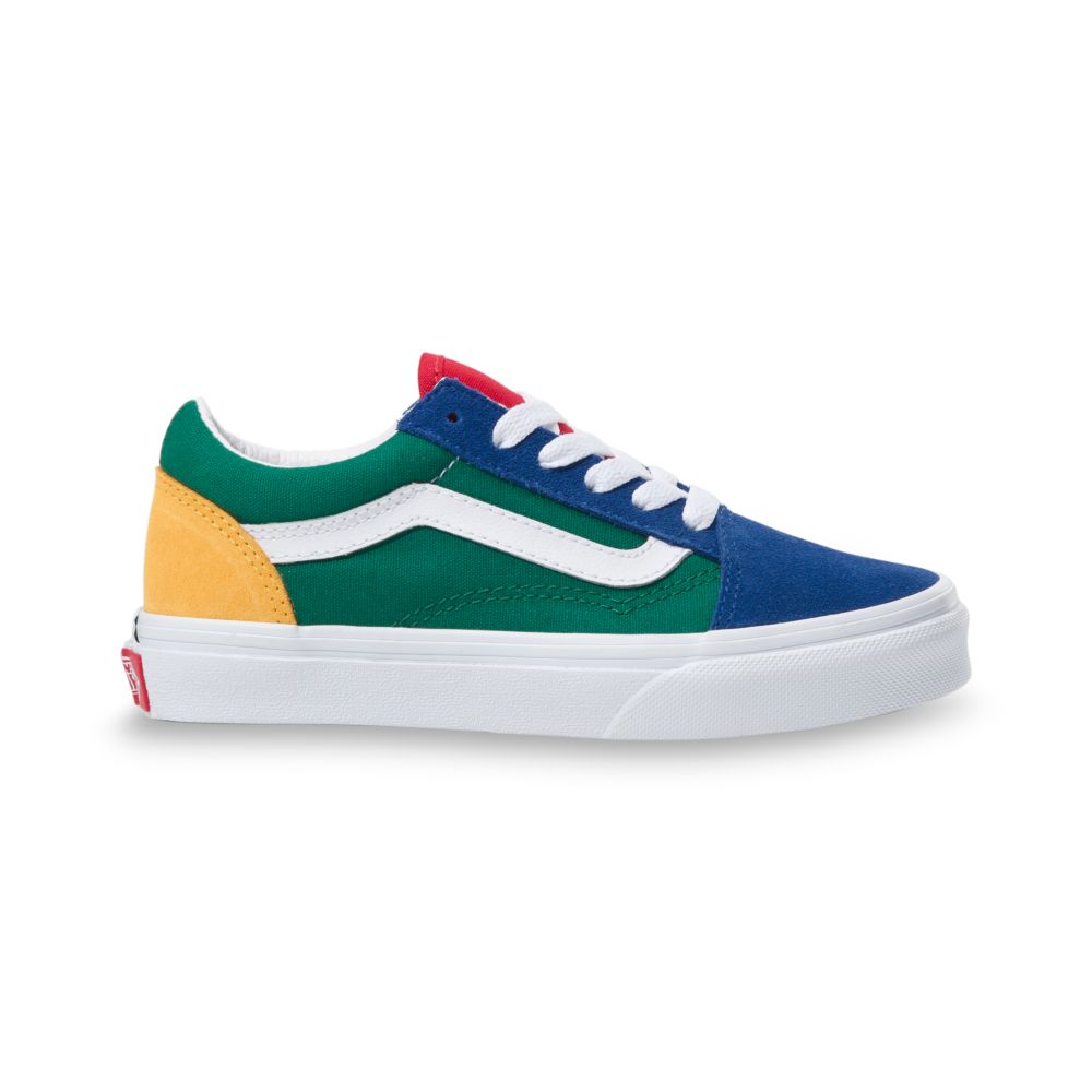 Dětské Classic Vans Yacht Club Old Skool Blankyt Zelene Žluté | AJ1406275