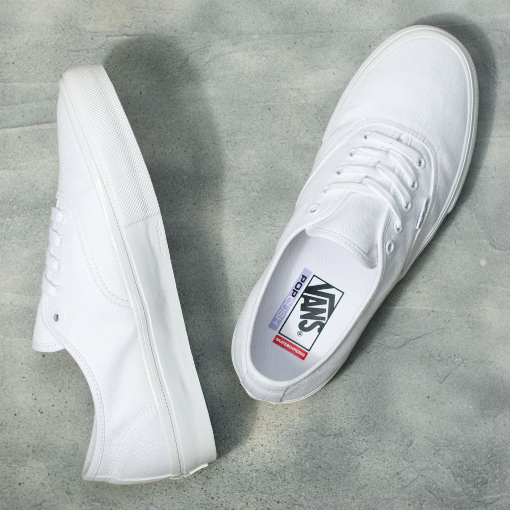 Pánské Classic Vans Authentic Bílé | UI9386254