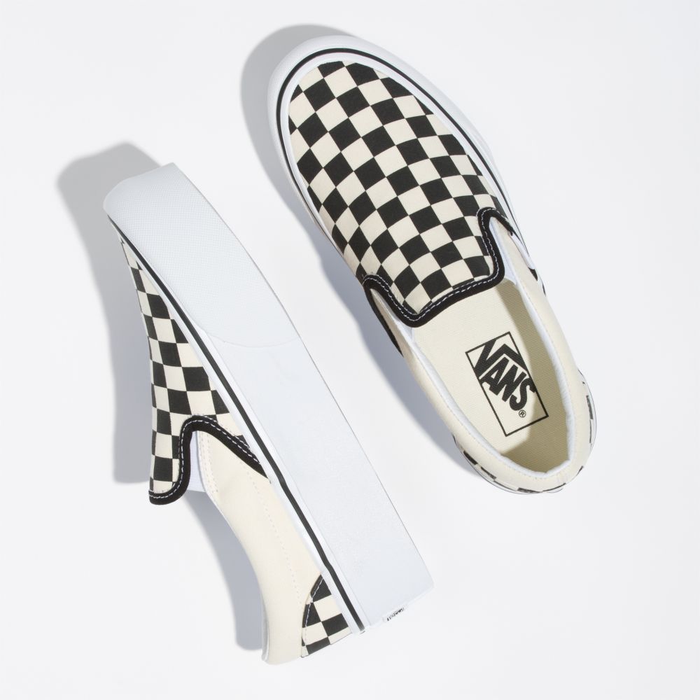 Pánské Classic Vans Classic Stackform Černé Bílé | ME8539147