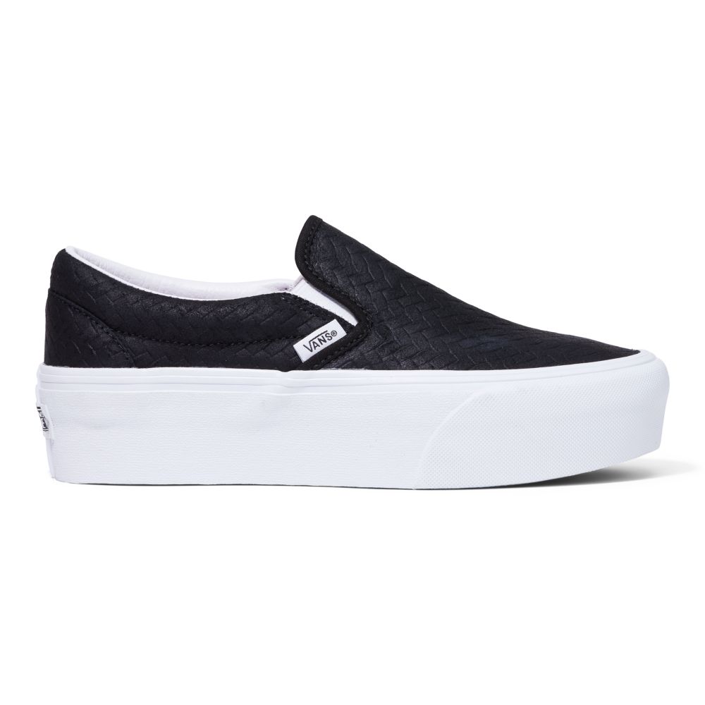 Pánské Classic Vans Classic Stackform Černé Bílé | NV3274591