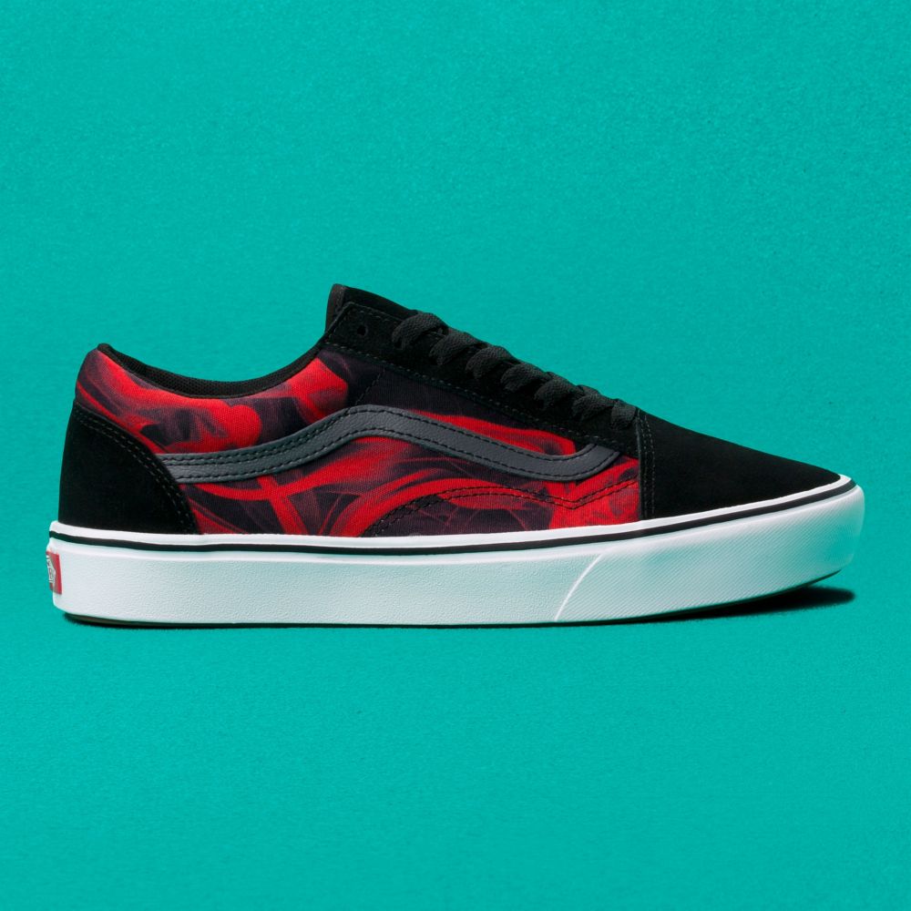 Pánské Classic Vans ComfyCush Old Skool Černé Červené | RK8173904