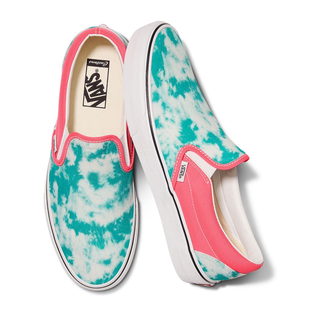 Pánské Classic Vans Customs Teal Acid Wash Široké Viacfarebný | OB2841796