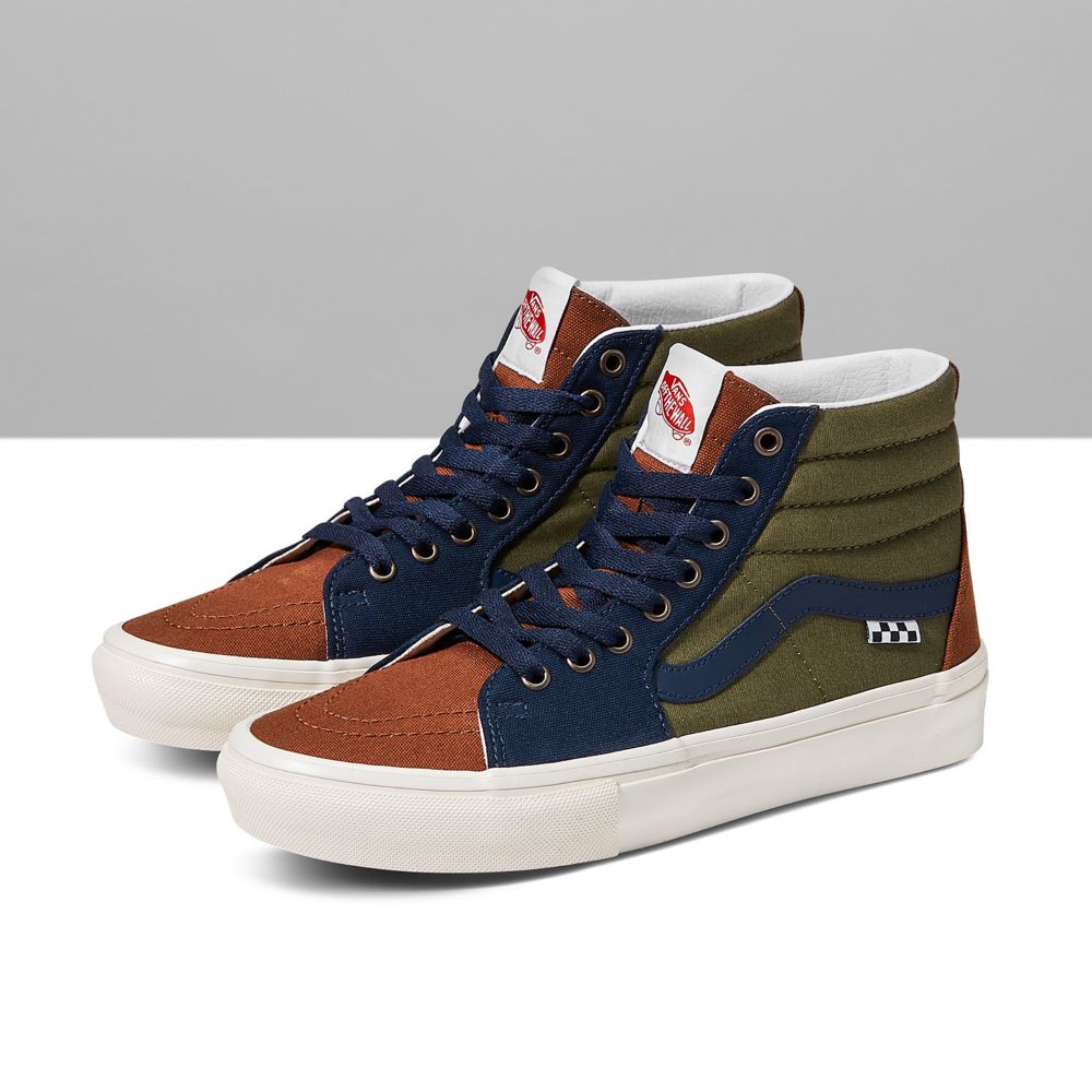 Pánské Classic Vans Customs Zimní Moss Sk8-Hi Viacfarebný | ZT5274601