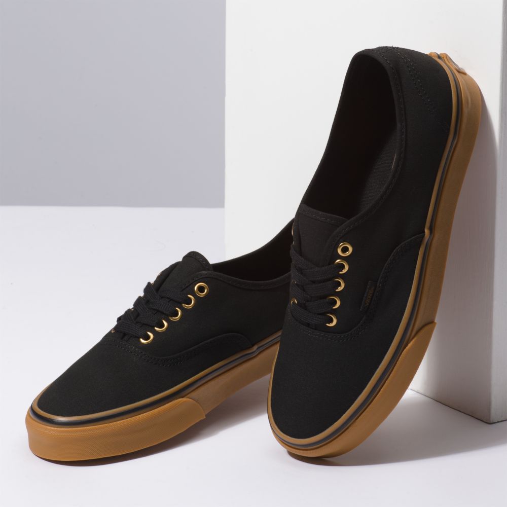 Pánské Classic Vans Gum Authentic Černé | NM0689514