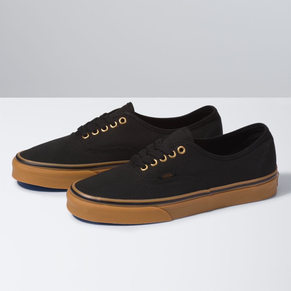 Pánské Classic Vans Gum Authentic Černé | NM0689514