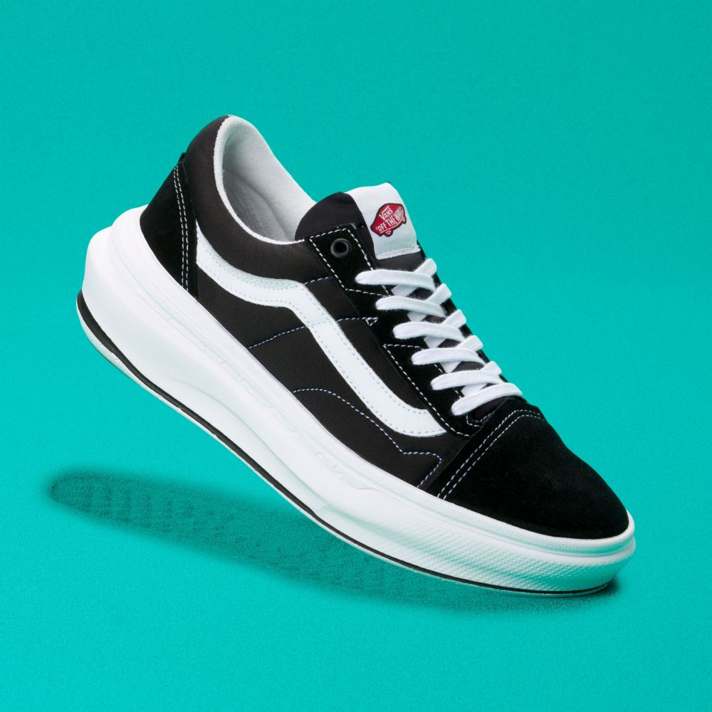 Pánské Classic Vans Old Skool Overt CC Černé Bílé | ND6593481