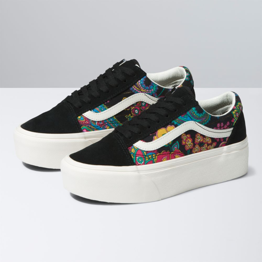 Pánské Classic Vans Old Skool Stackform Černé | KQ4681735