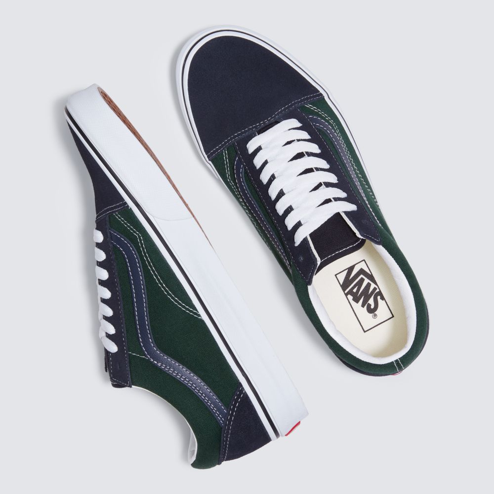 Pánské Classic Vans Old Skool Tmavě Blankyt Zelene | JB3801926