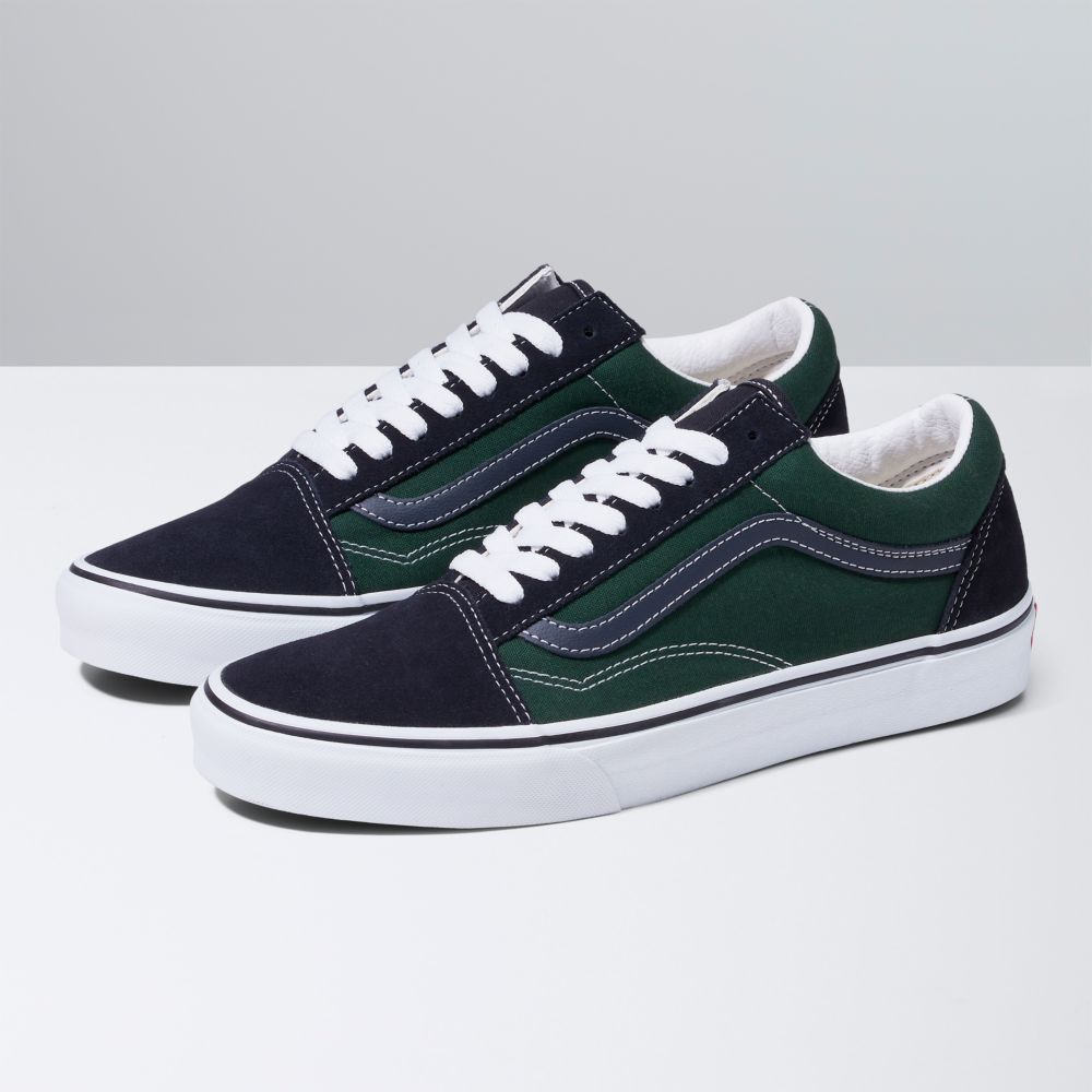 Pánské Classic Vans Old Skool Tmavě Blankyt Zelene | JB3801926