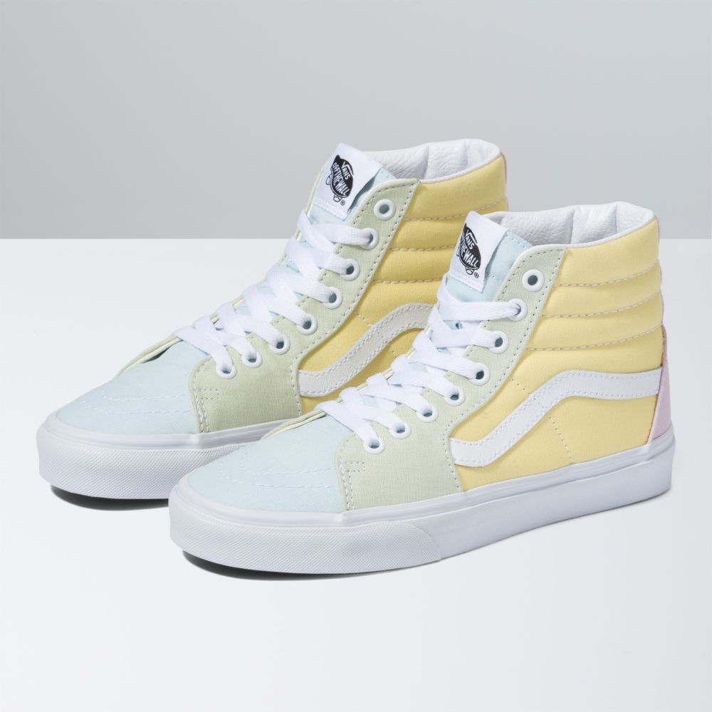 Pánské Classic Vans Pastel Block Sk8-Hi Viacfarebný Bílé | SE8542731