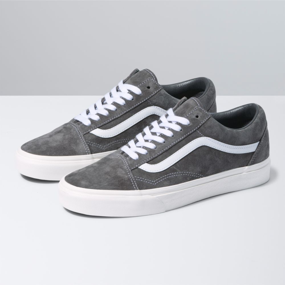 Pánské Classic Vans Pig Semišové Old Skool Bílé | OB5208963