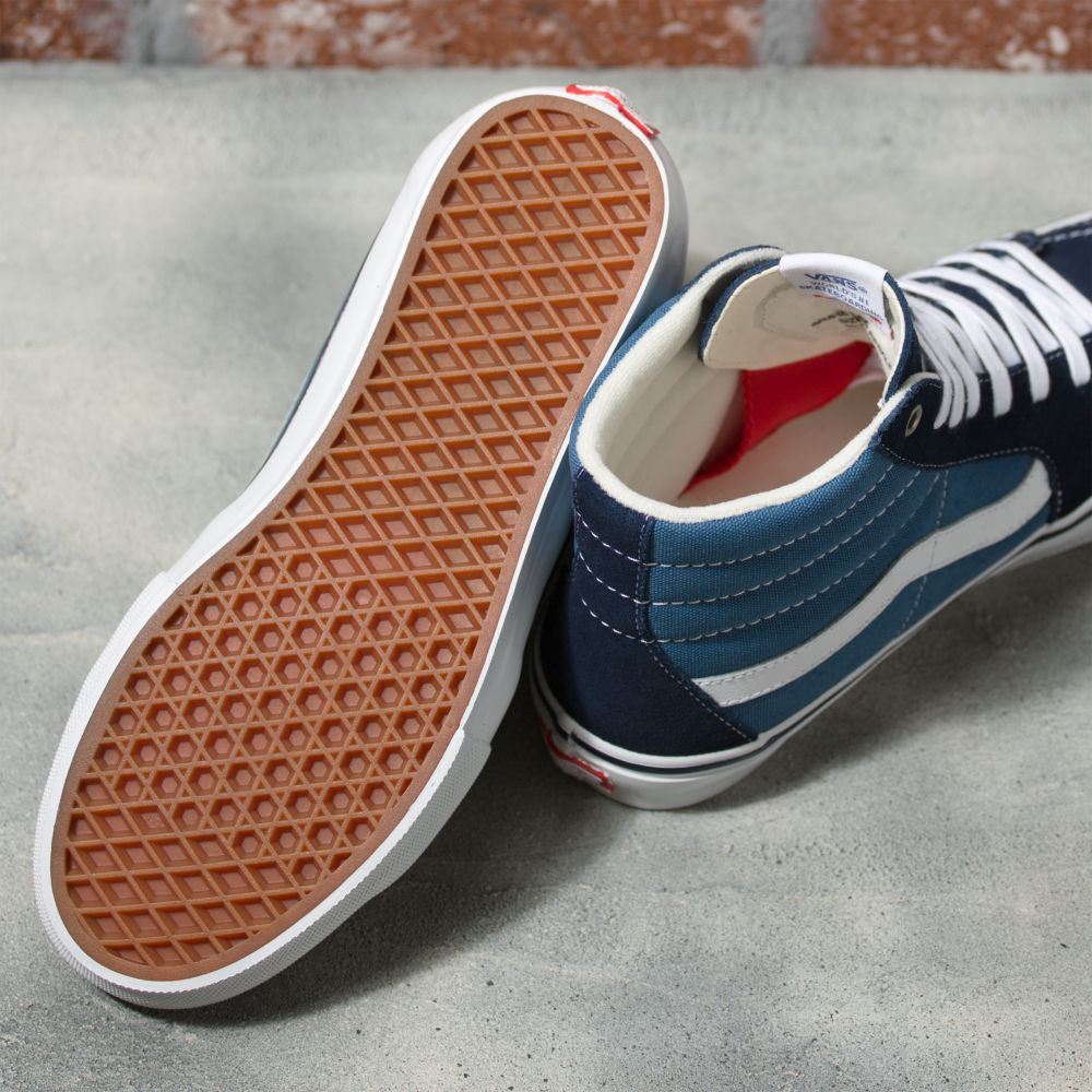 Pánské Classic Vans Sk8-Hi Tmavě Blankyt Bílé | QD7350829