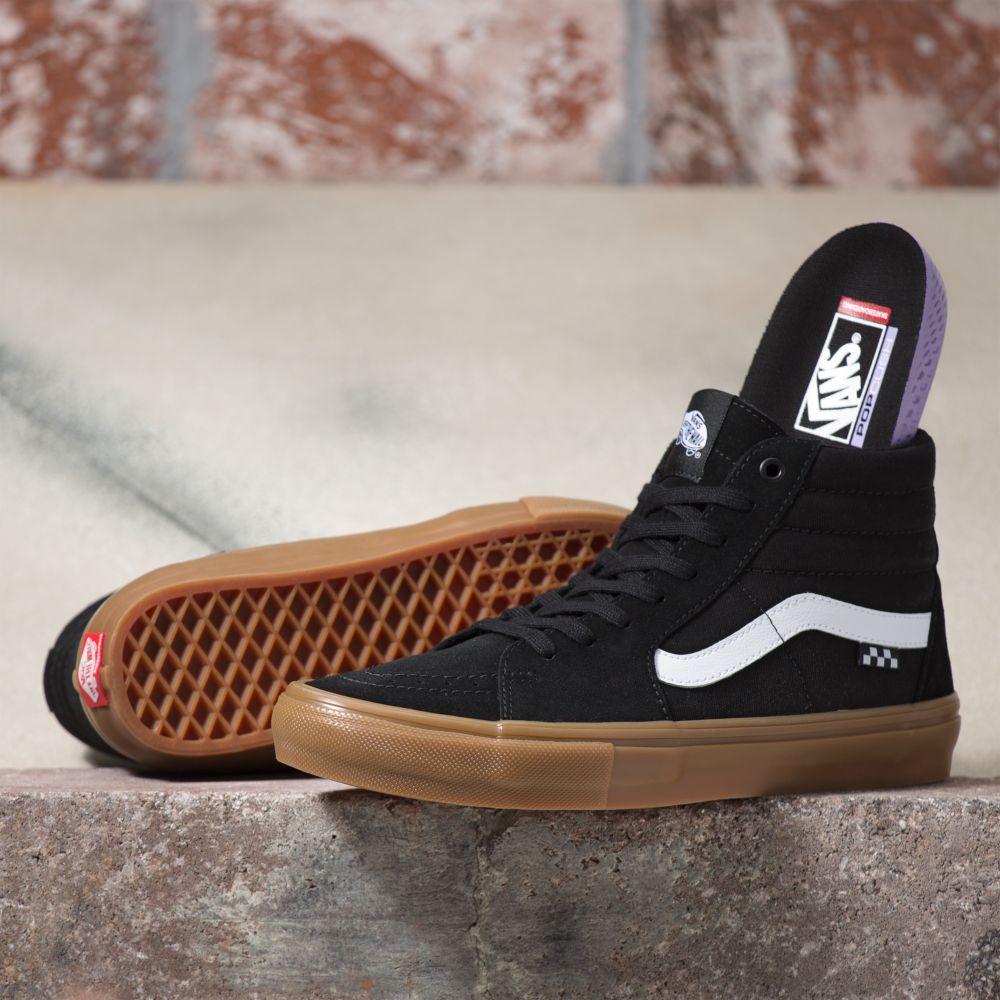 Pánské Classic Vans Sk8-Hi Černé | ZS6503198