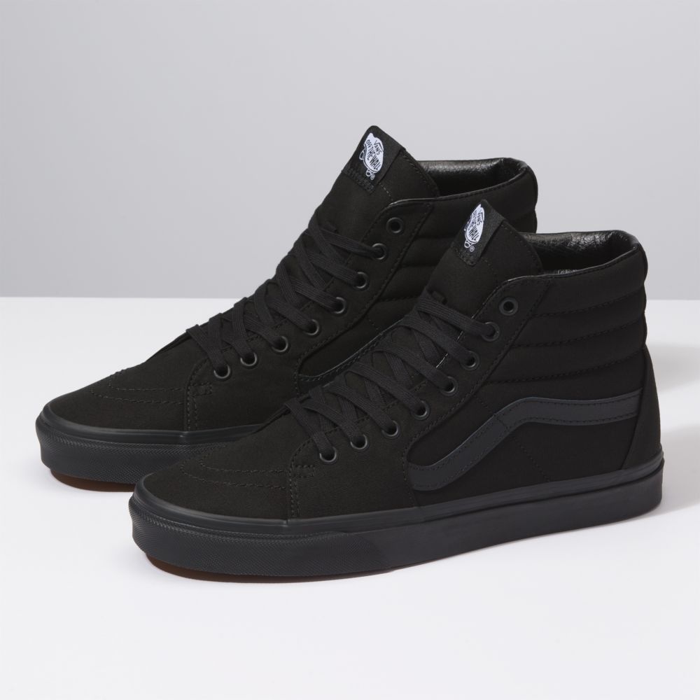 Pánské Classic Vans Sk8-Hi Široké Černé Černé | VQ4620819