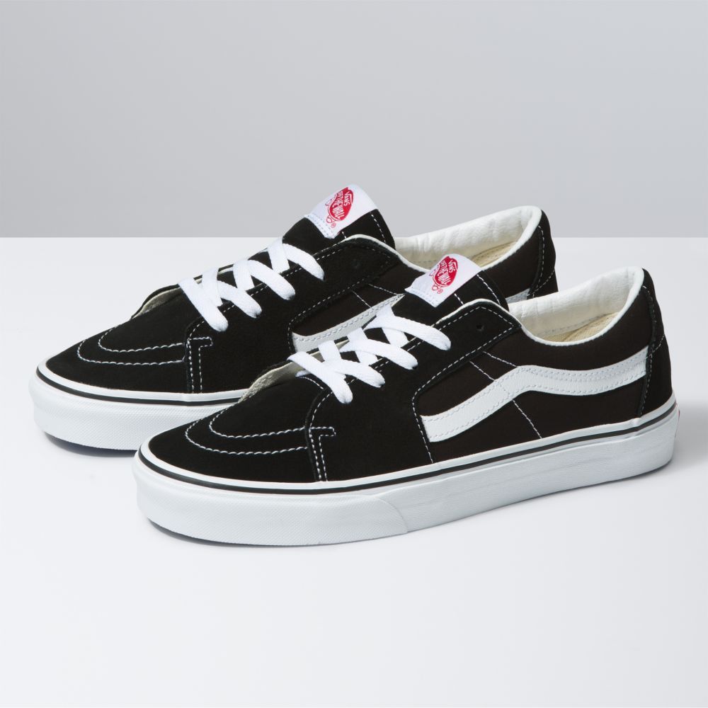 Pánské Classic Vans Sk8-Low Černé Bílé | XV7210864