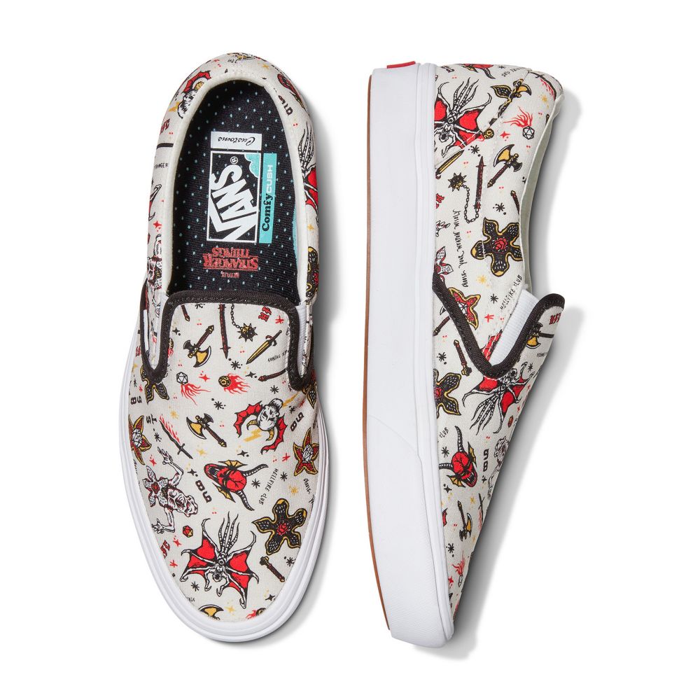 Pánské Classic Vans Stranger Things Customs Hellfire Club ComfyCush Viacfarebný | SK7063145