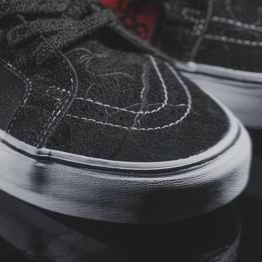 Pánské Classic Vans Stranger Things Sk8-Hi Reissue Černé Červené | ME8619043