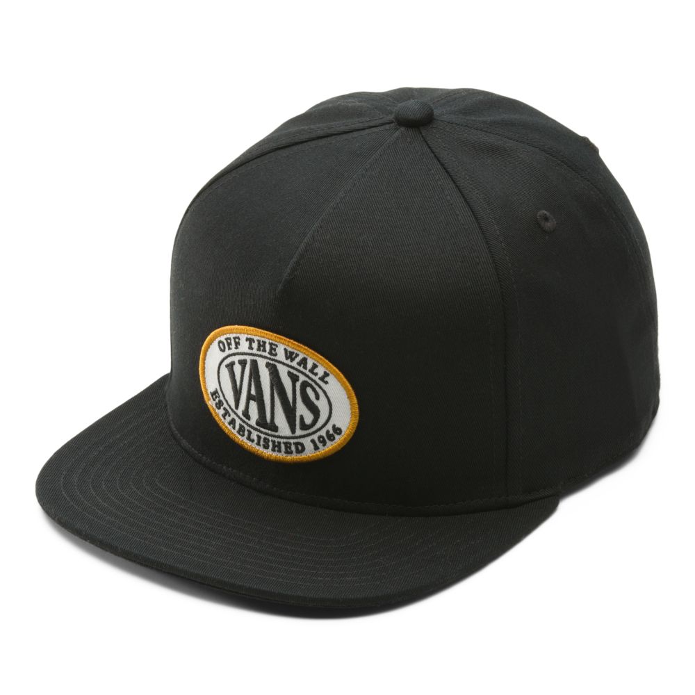 Pánské Klobouky Vans Established Snapback Černé | FQ7905361