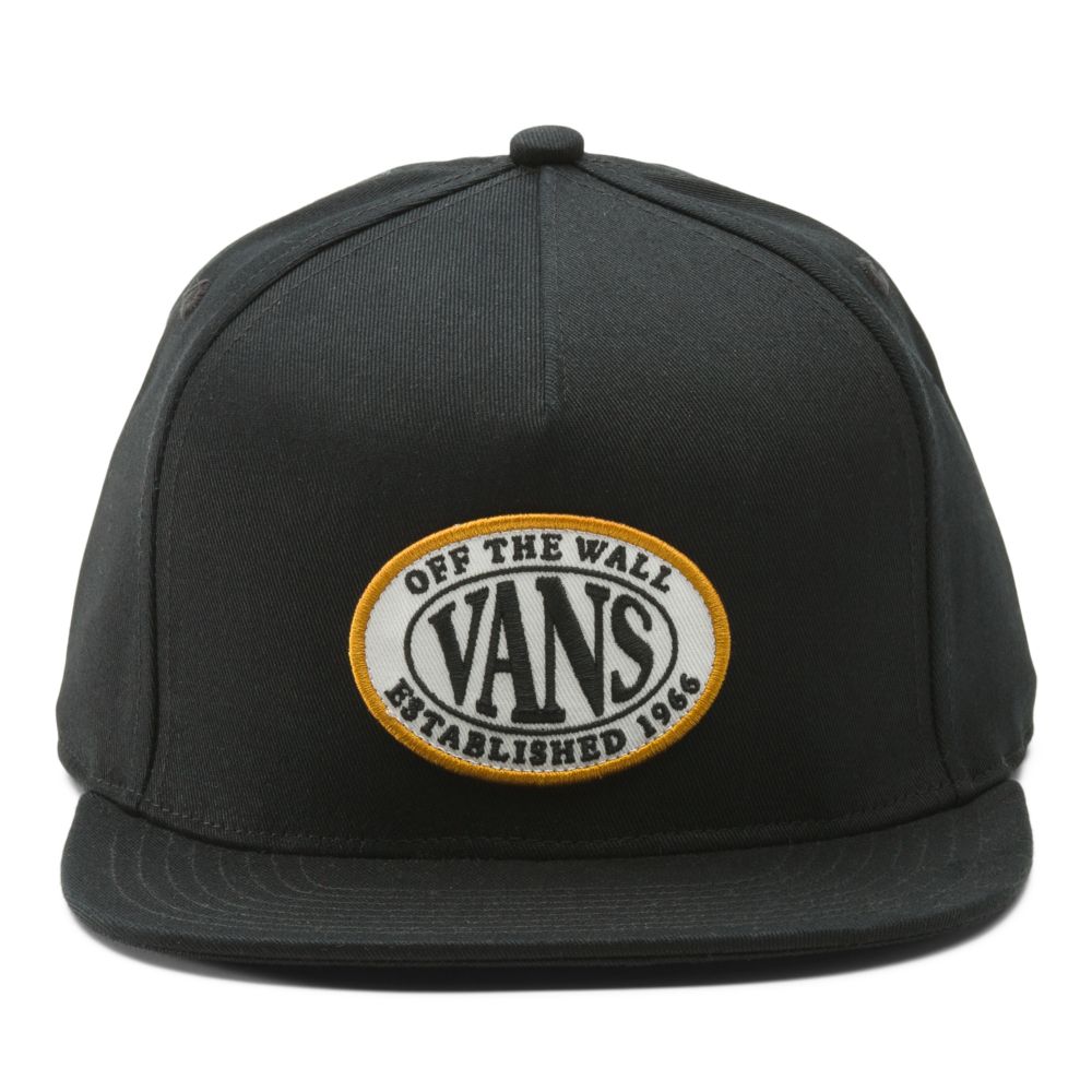 Pánské Klobouky Vans Established Snapback Černé | FQ7905361