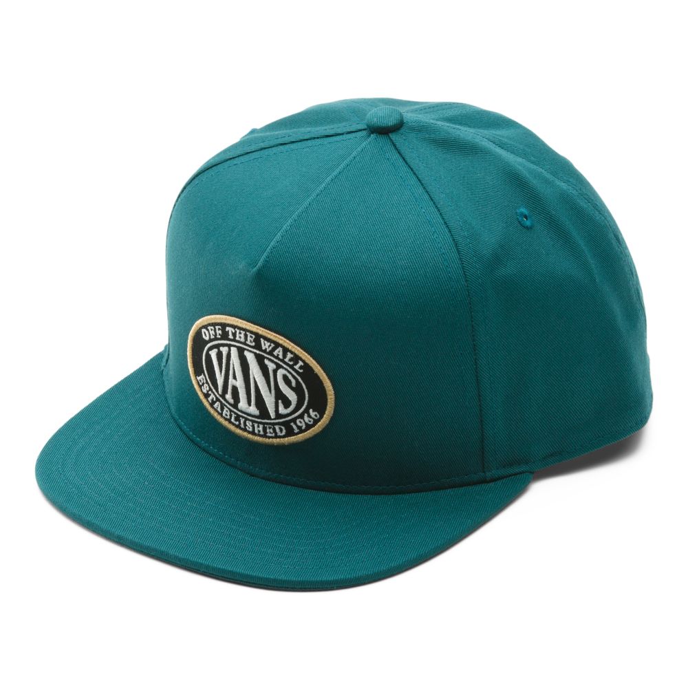 Pánské Klobouky Vans Established Snapback Tmavě Tyrkysové | WG8132054