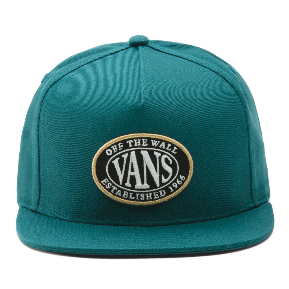 Pánské Klobouky Vans Established Snapback Tmavě Tyrkysové | WG8132054