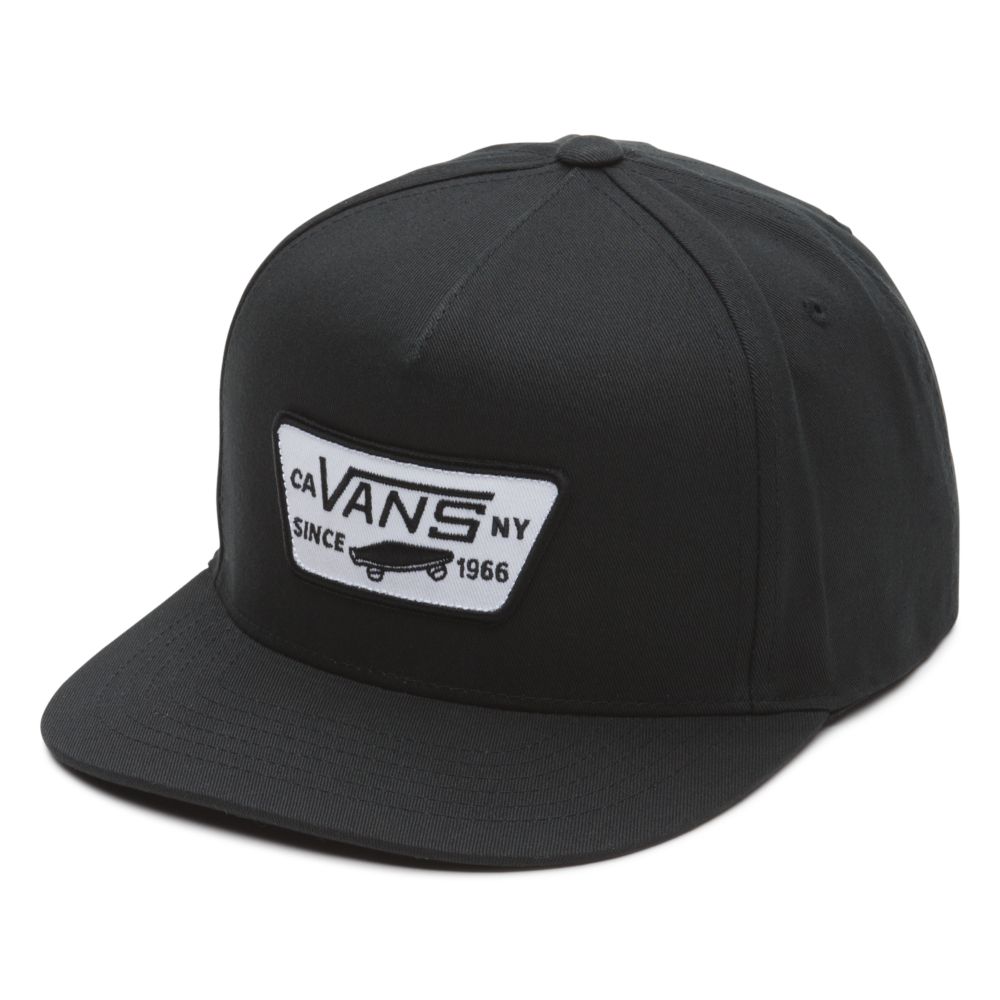 Pánské Klobouky Vans Full Patch Snapback Černé | ZJ1638402