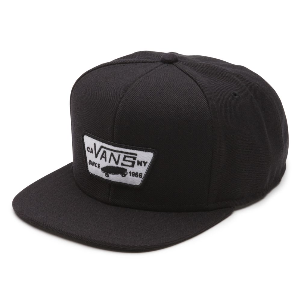 Pánské Klobouky Vans Full Patch Snapback Černé | ZJ1638402