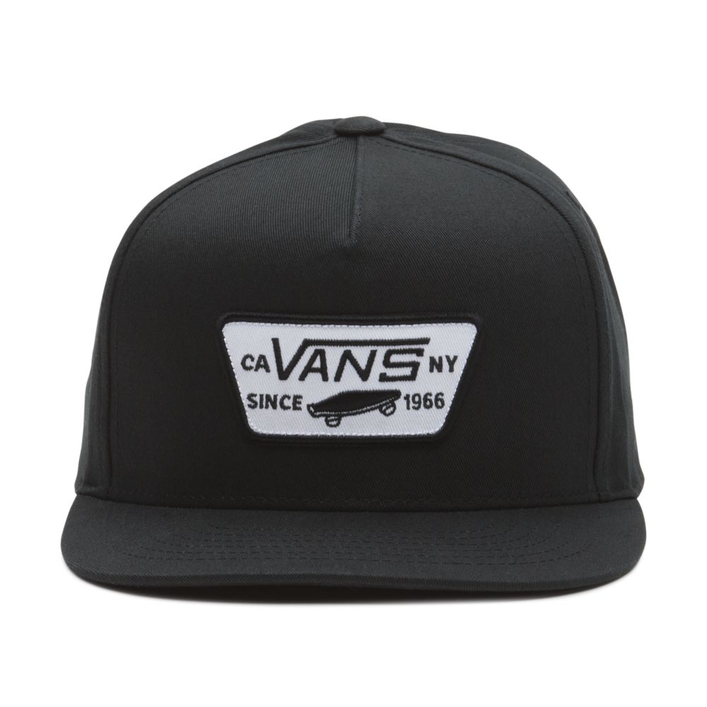 Pánské Klobouky Vans Full Patch Snapback Černé | ZJ1638402