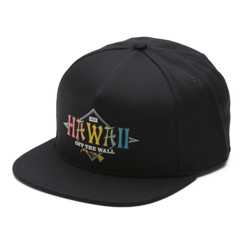 Pánské Klobouky Vans Hawaii Gradient Lock Up Snapback Černé | DF6305287