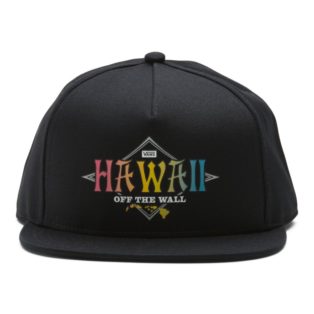 Pánské Klobouky Vans Hawaii Gradient Lock Up Snapback Černé | DF6305287