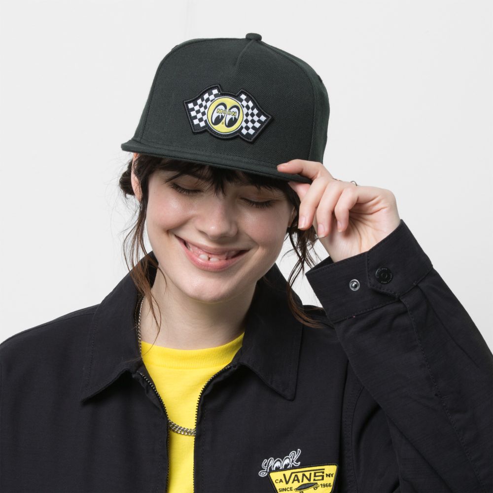 Pánské Klobouky Vans Mooneyes Snapback Černé | OG9253814