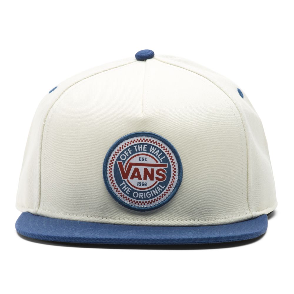 Pánské Klobouky Vans Original Checkerboard Co Snapback Bílé | DL3501792