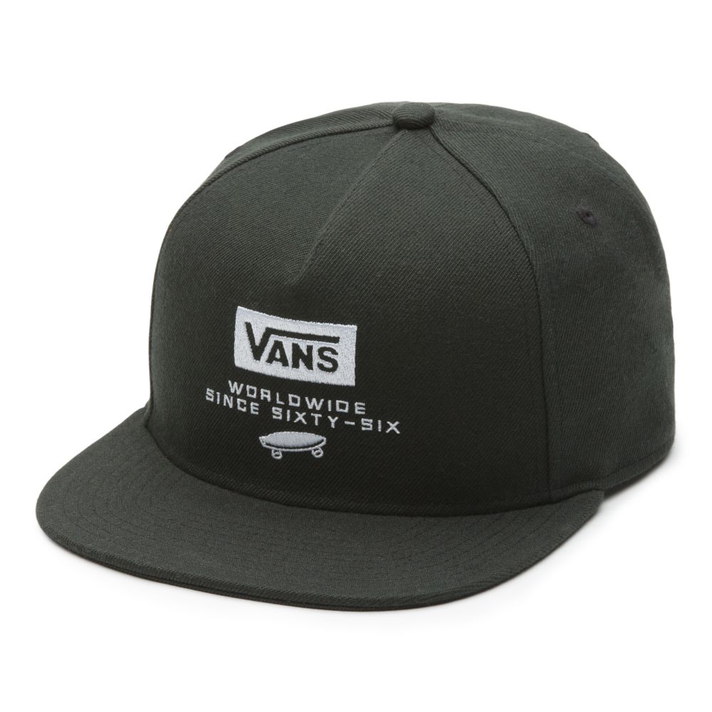 Pánské Klobouky Vans Pressed Snapback Černé | WN6905817