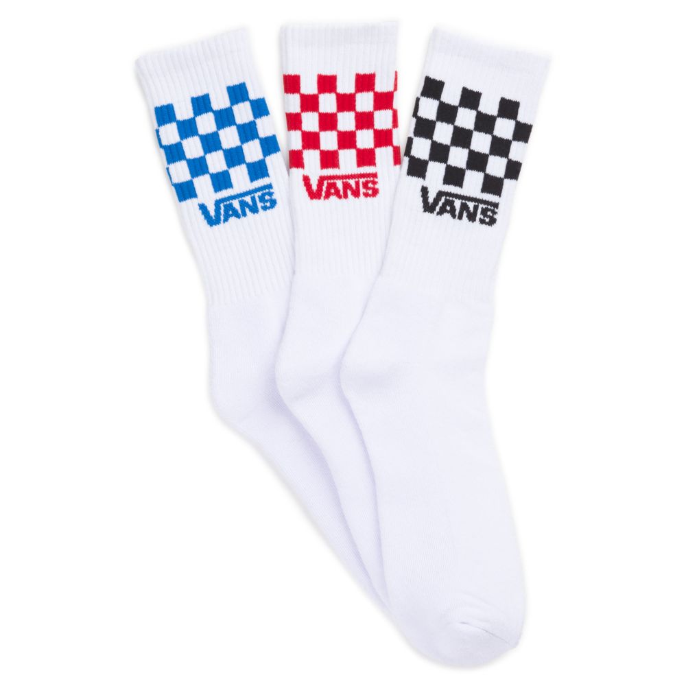 Pánské Ponožky Vans Check Crew 3 Pack Viacfarebný | LF9204816