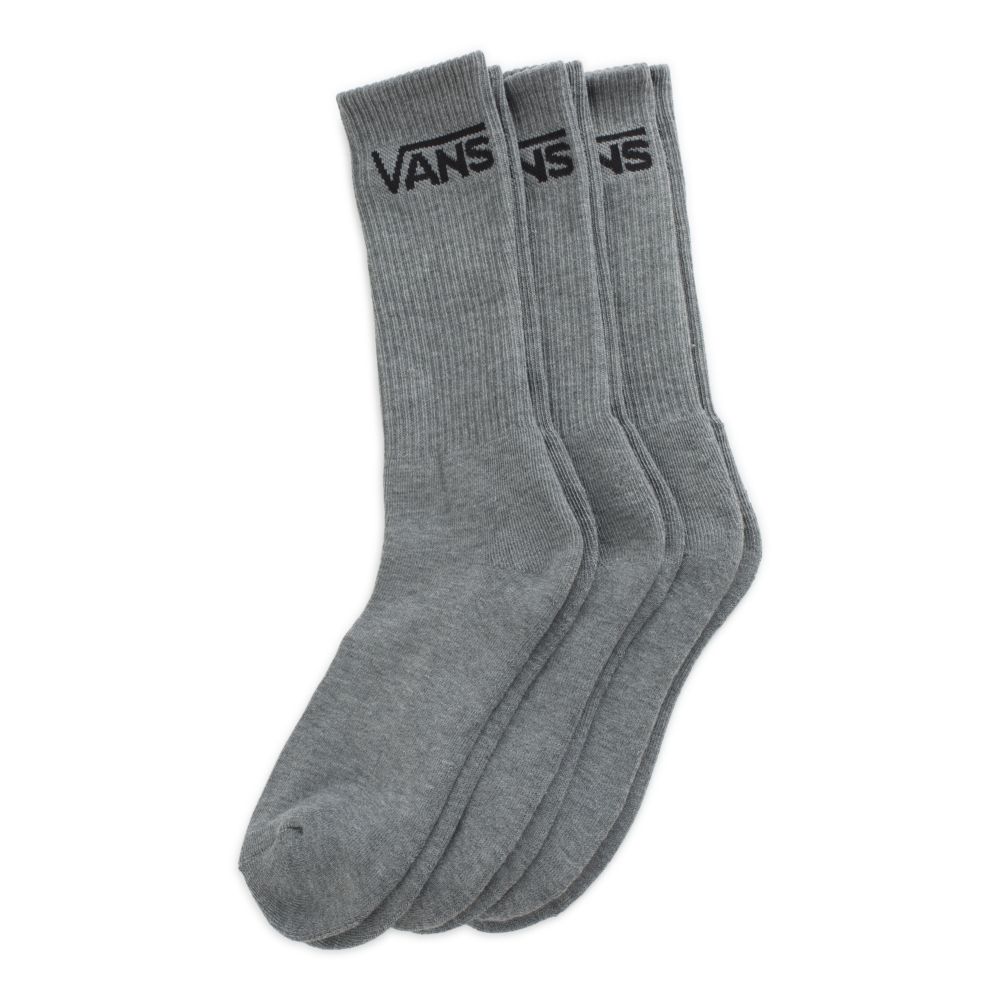 Pánské Ponožky Vans Classic Crew 3 Pack Šedé | LW3106958