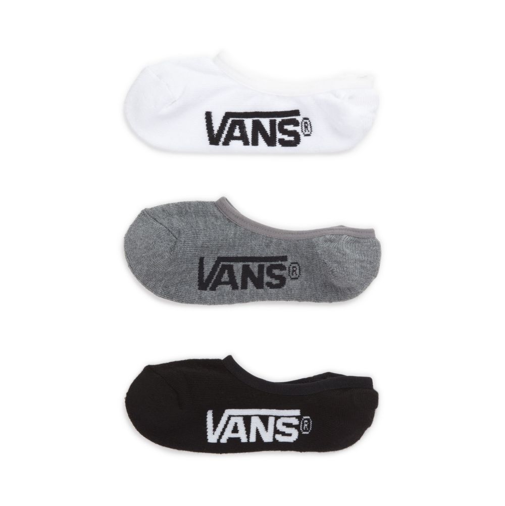 Pánské Ponožky Vans Classic Super No Show 3 Pack 6.5-9 Černé | FT8102965