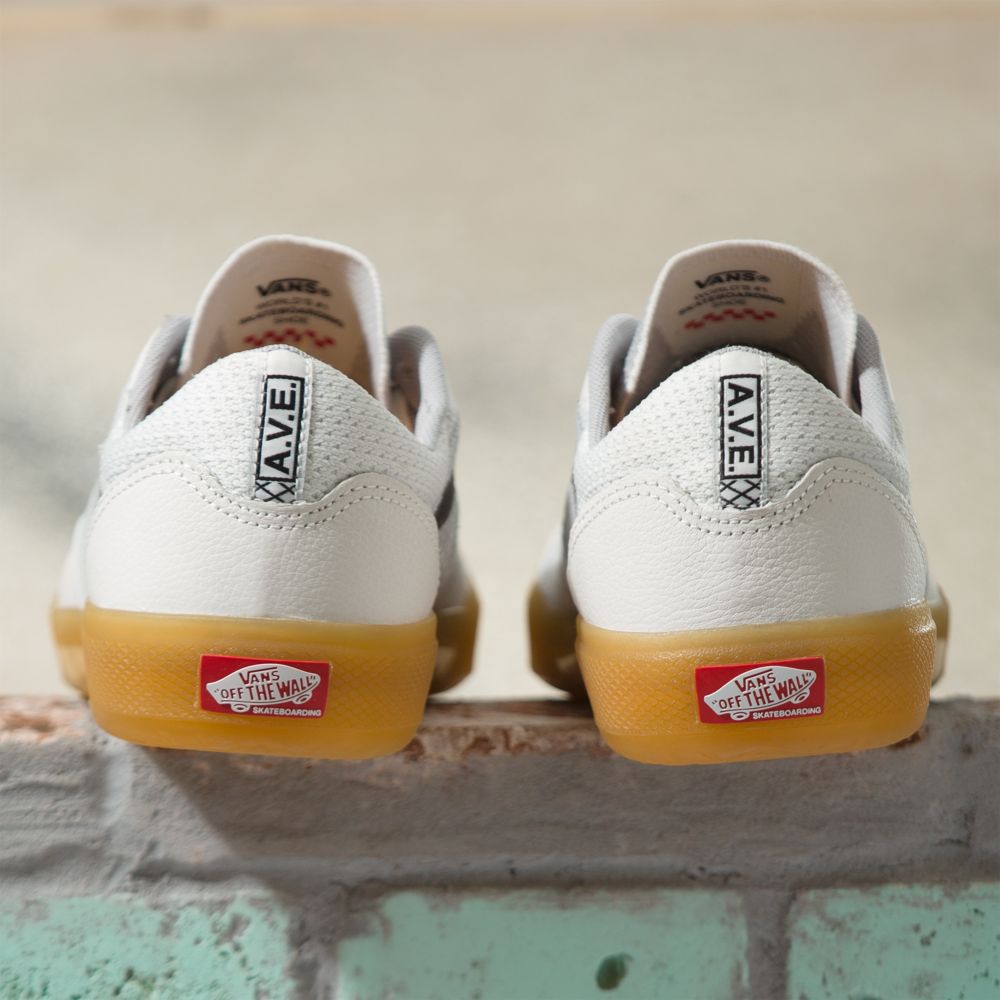 Pánské Skate Boty Vans AVE Bílé | AL7862149