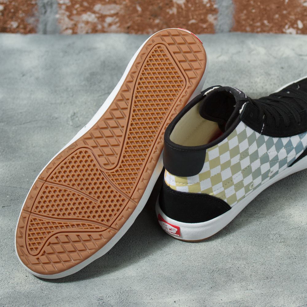 Pánské Skate Boty Vans Checkerboard The Lizzie Černé Viacfarebný | AH3170952