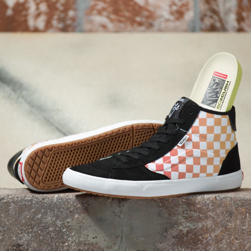 Pánské Skate Boty Vans Checkerboard The Lizzie Černé Viacfarebný | AH3170952